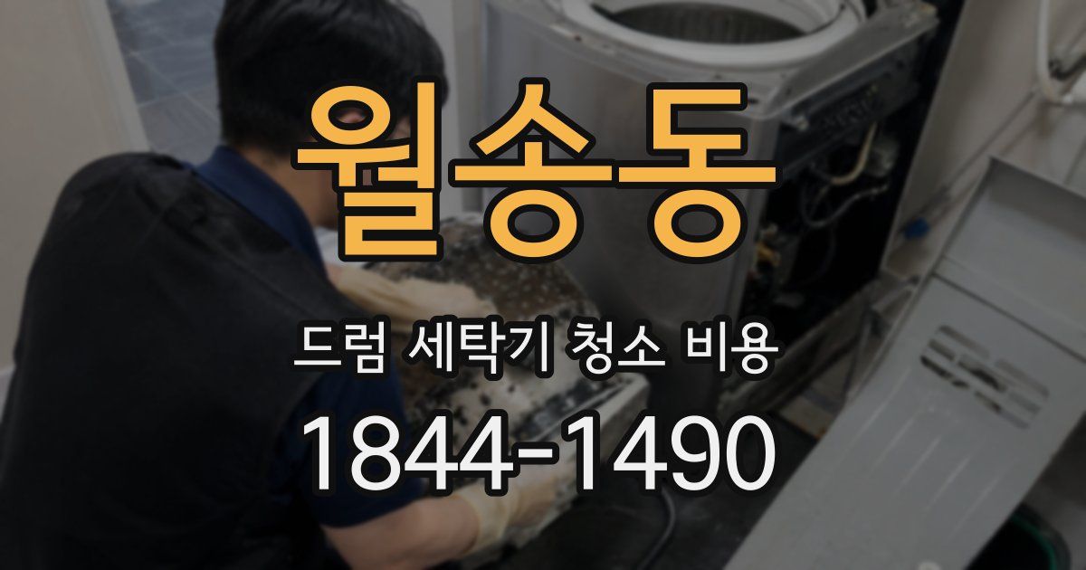 월송동 드럼 세탁기 청소 비용