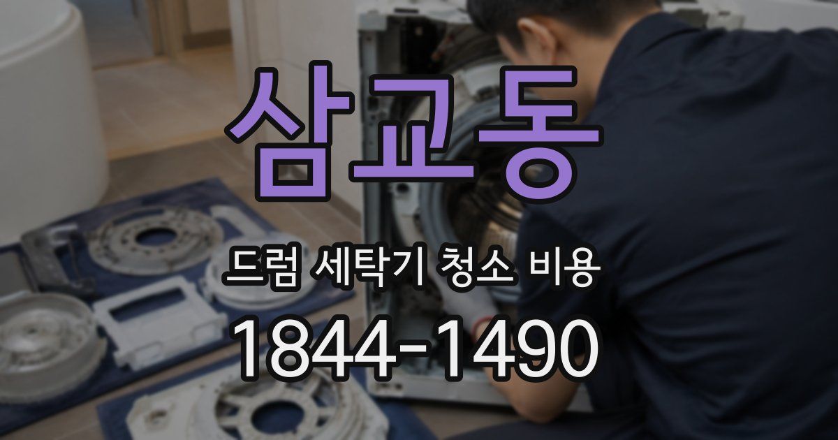 삼교동 드럼 세탁기 청소 비용