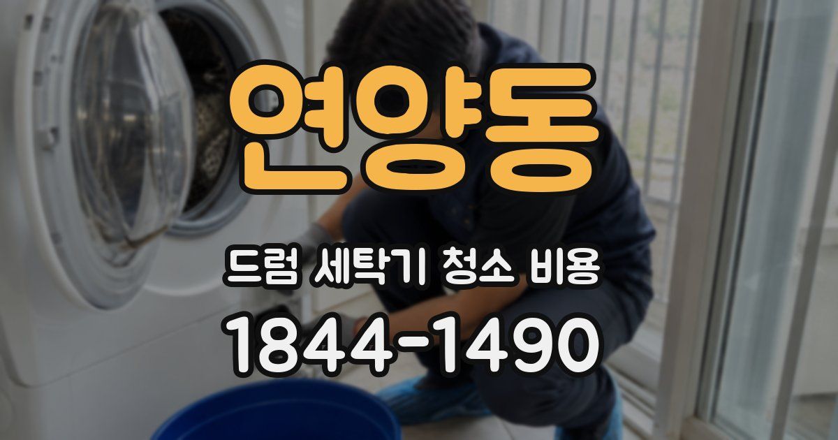 연양동 드럼 세탁기 청소 비용
