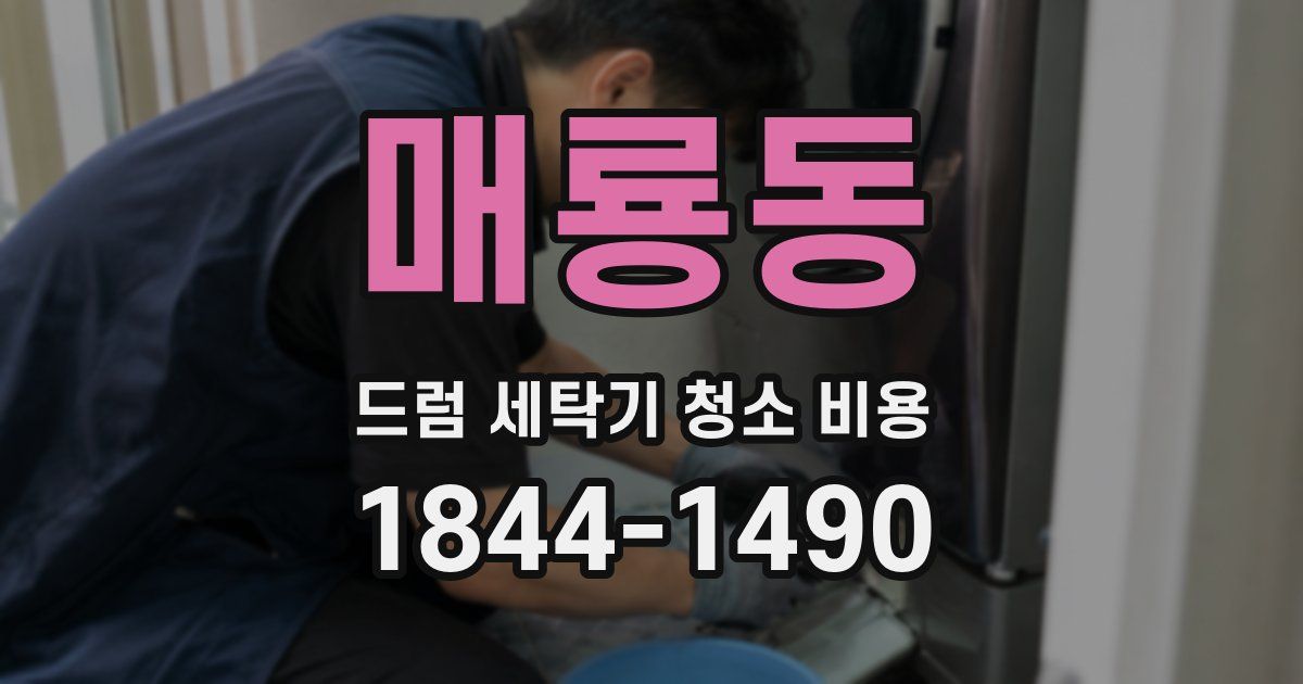 매룡동 드럼 세탁기 청소 비용