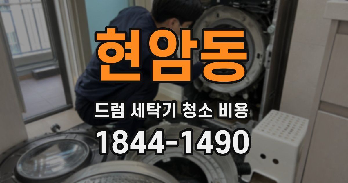 현암동 드럼 세탁기 청소 비용