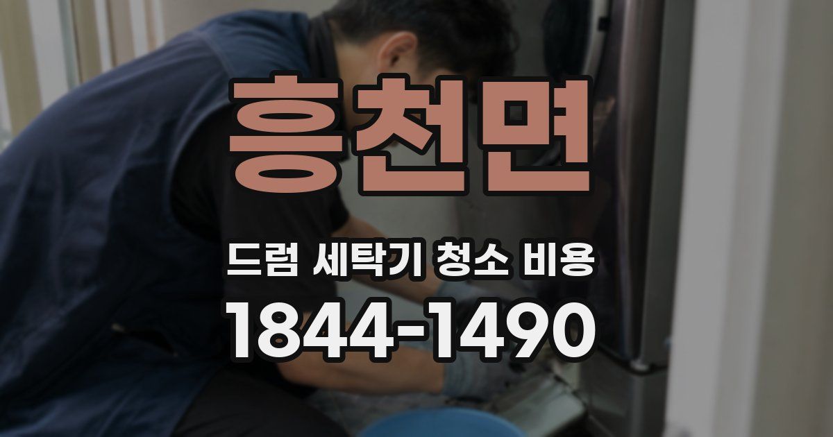흥천면 드럼 세탁기 청소 비용
