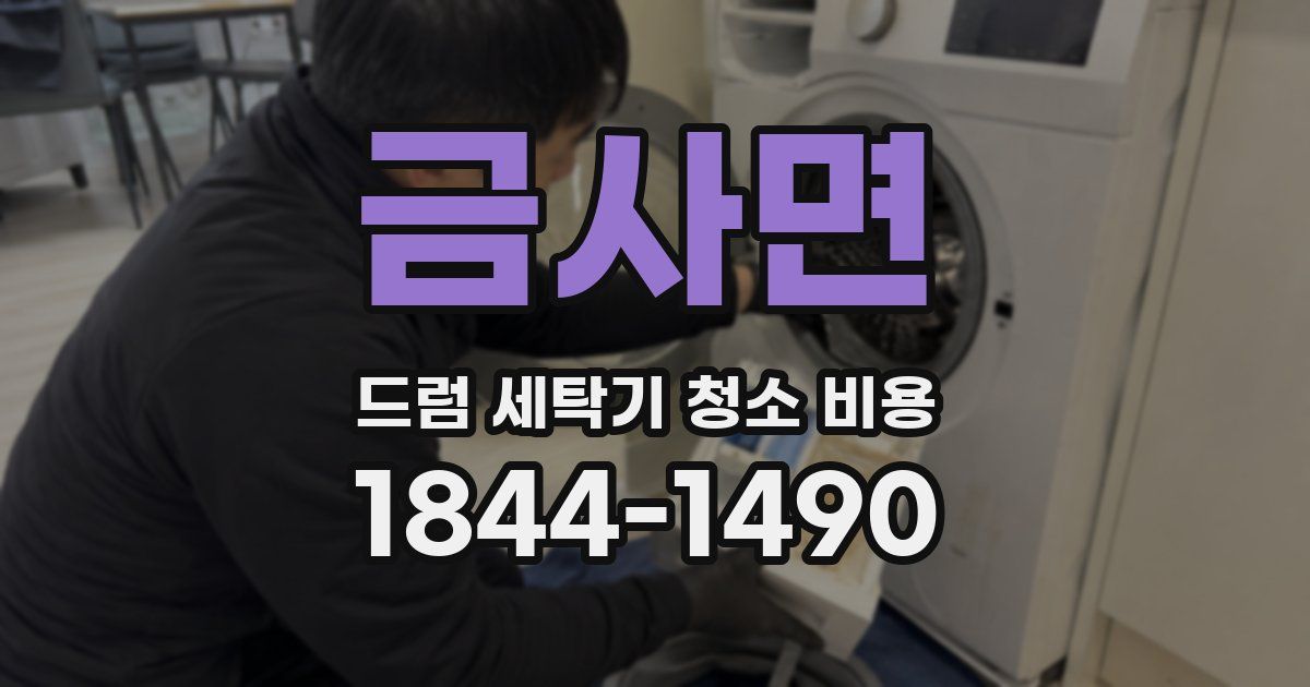 금사면 드럼 세탁기 청소 비용