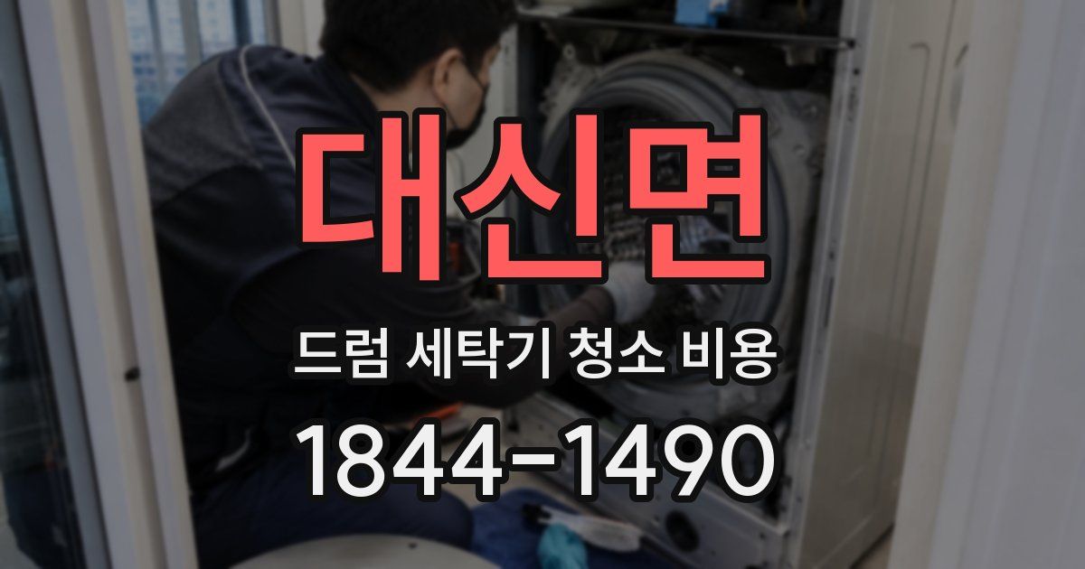 대신면 드럼 세탁기 청소 비용