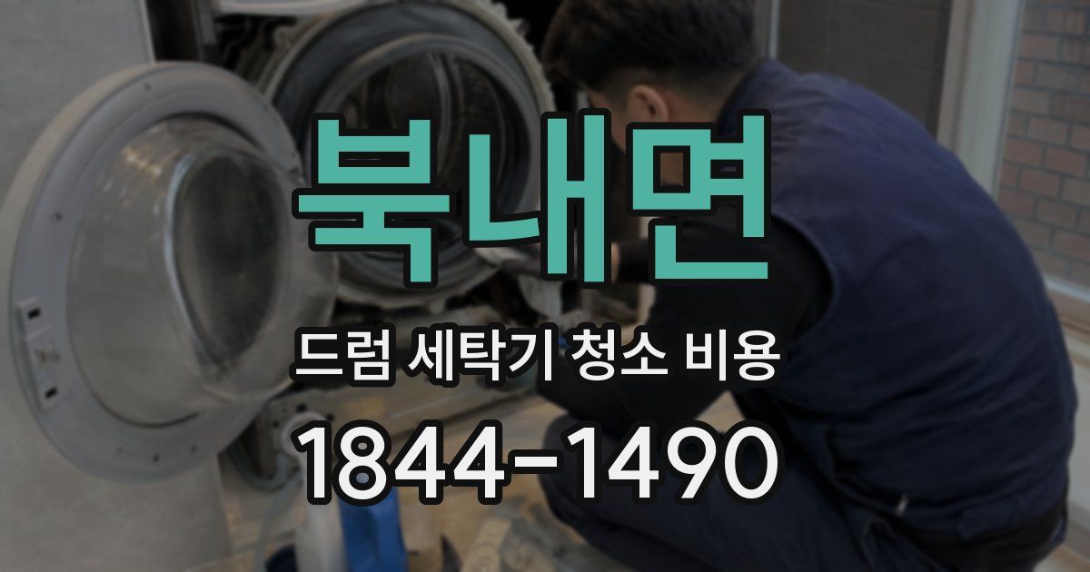 북내면 드럼 세탁기 청소 비용