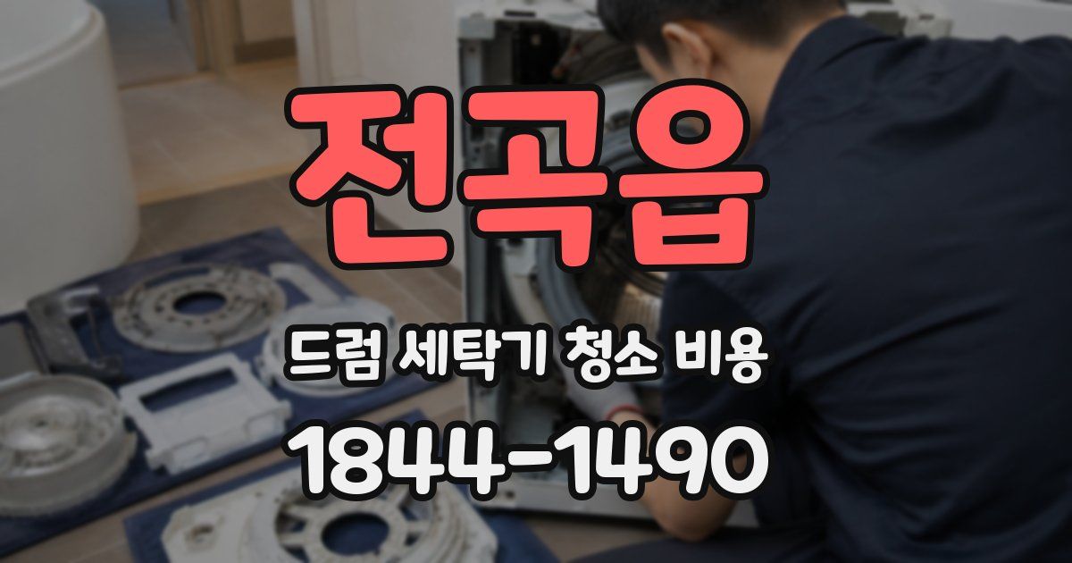전곡읍 드럼 세탁기 청소 비용