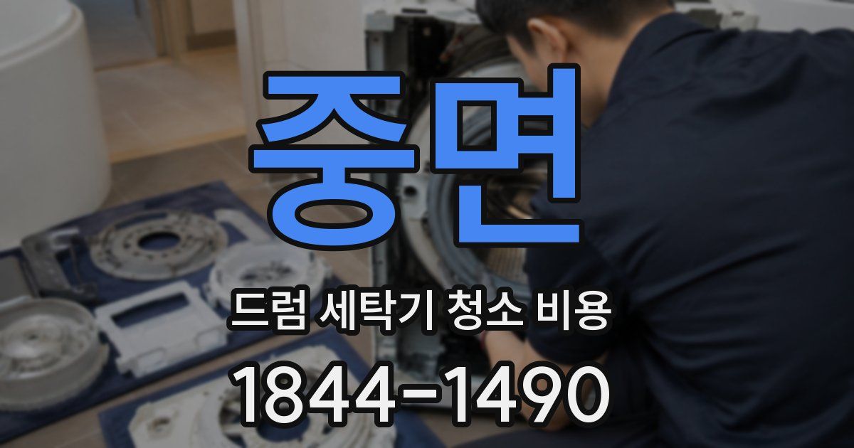 중면 드럼 세탁기 청소 비용