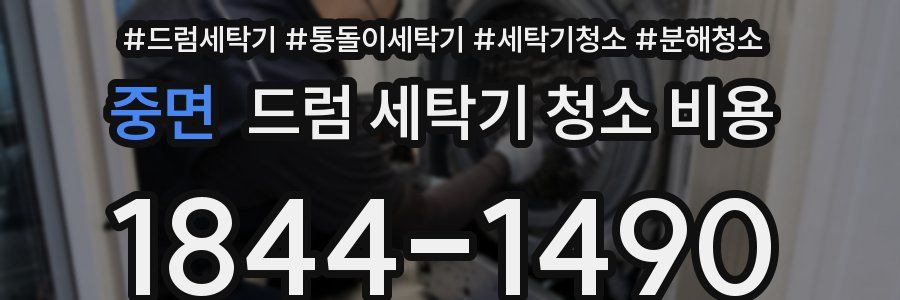 중면 드럼 세탁기 청소 비용