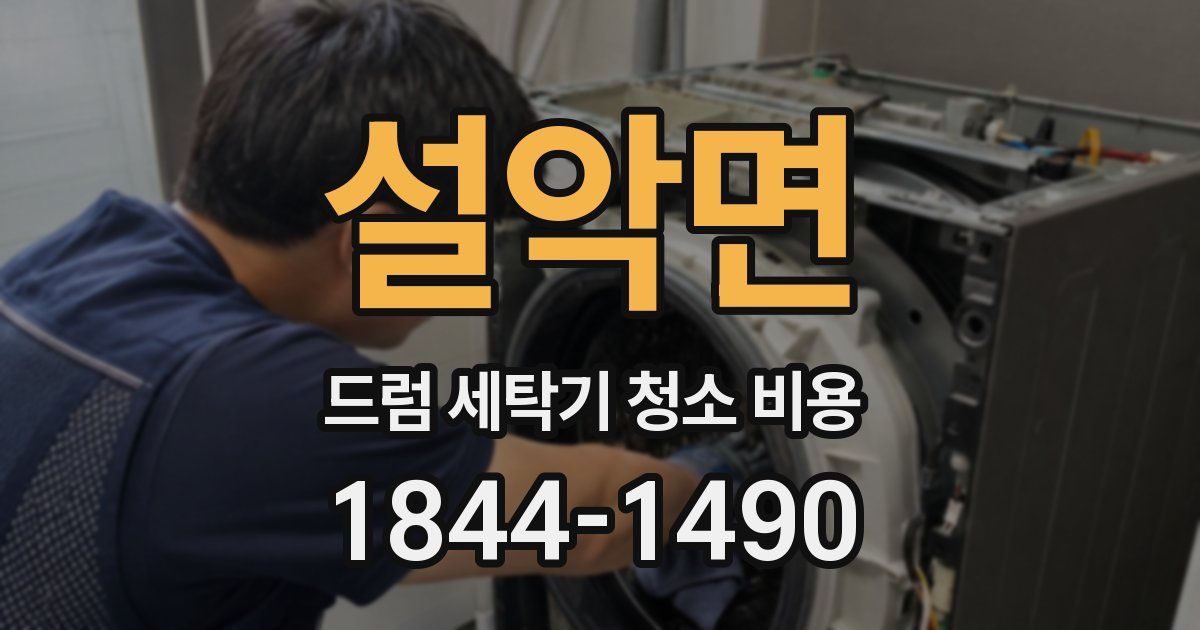 설악면 드럼 세탁기 청소 비용