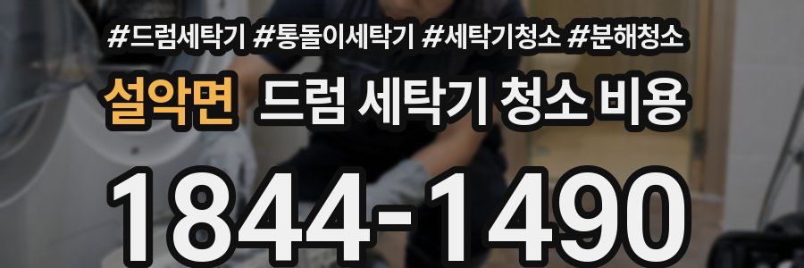 설악면 드럼 세탁기 청소 비용