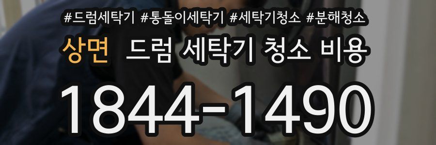 상면 드럼 세탁기 청소 비용