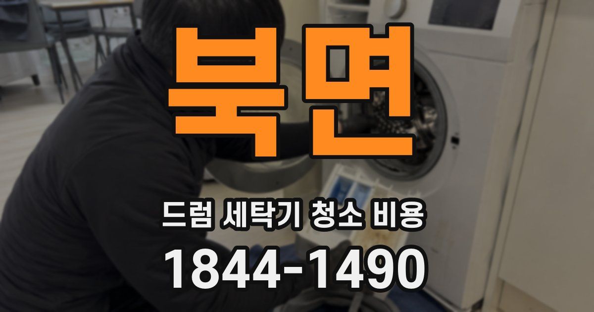 북면 드럼 세탁기 청소 비용