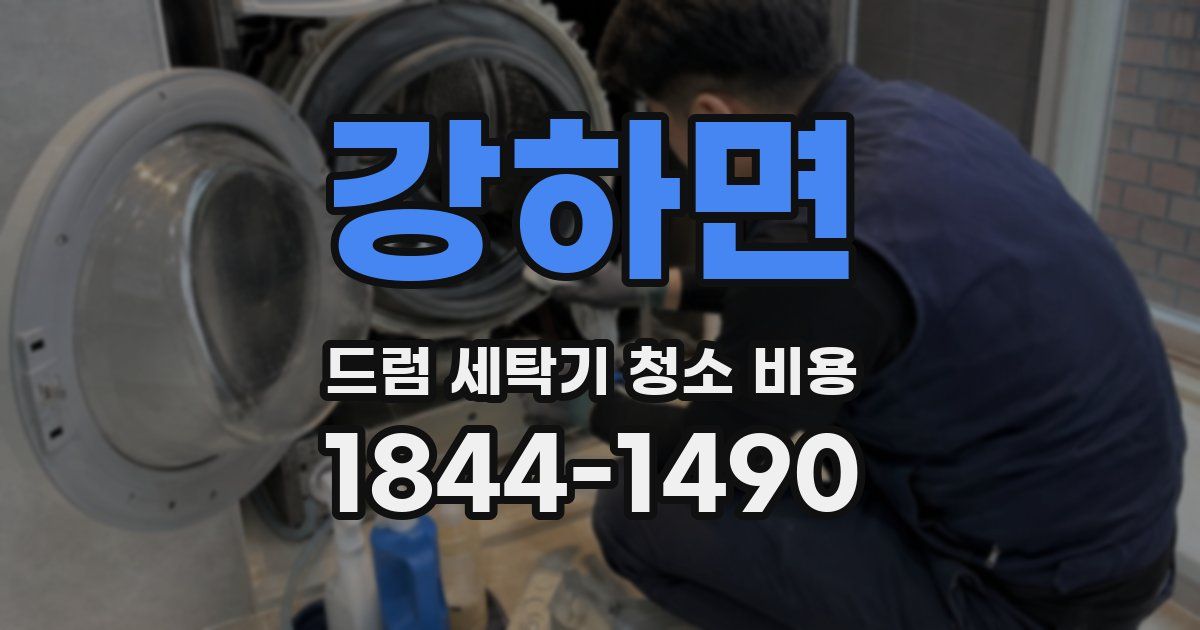 강하면 드럼 세탁기 청소 비용
