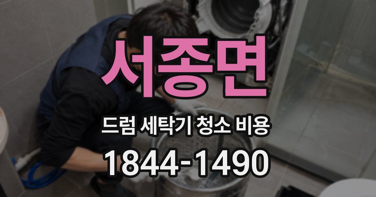 서종면 드럼 세탁기 청소 비용