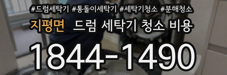 지평면 드럼 세탁기 청소 비용