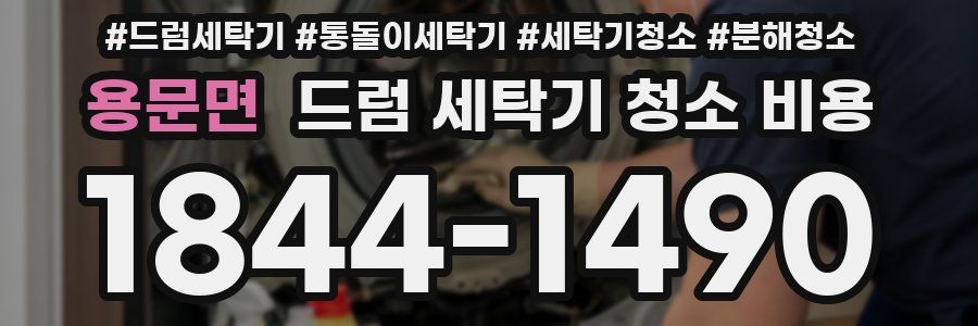 용문면 드럼 세탁기 청소 비용