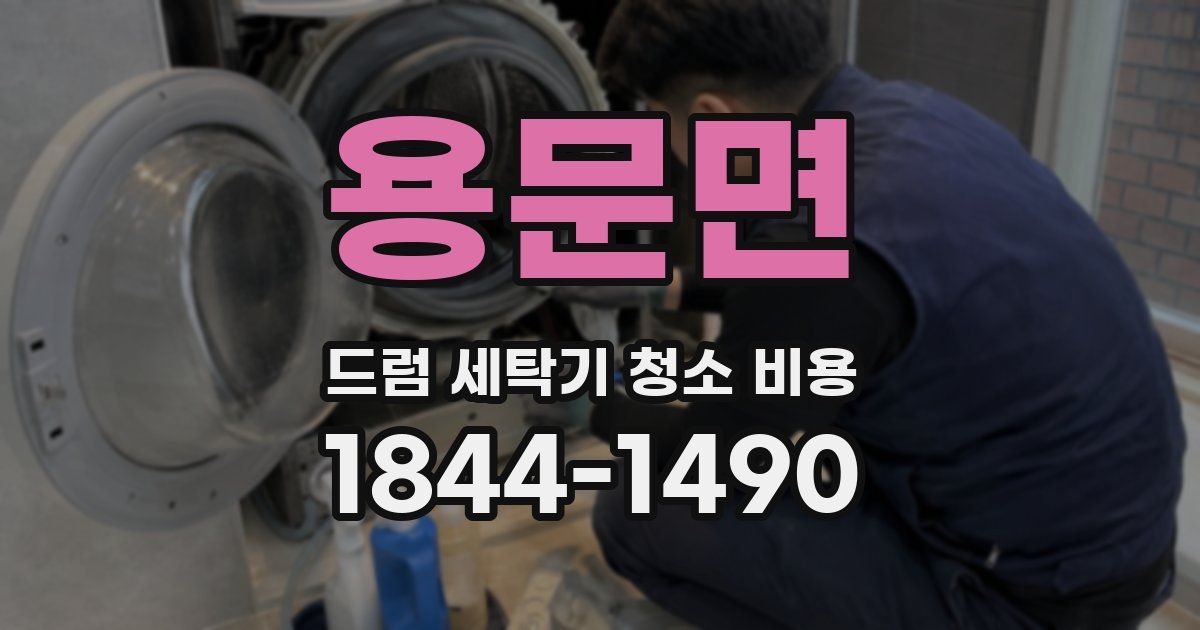 용문면 드럼 세탁기 청소 비용
