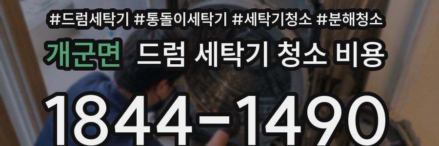 개군면 드럼 세탁기 청소 비용