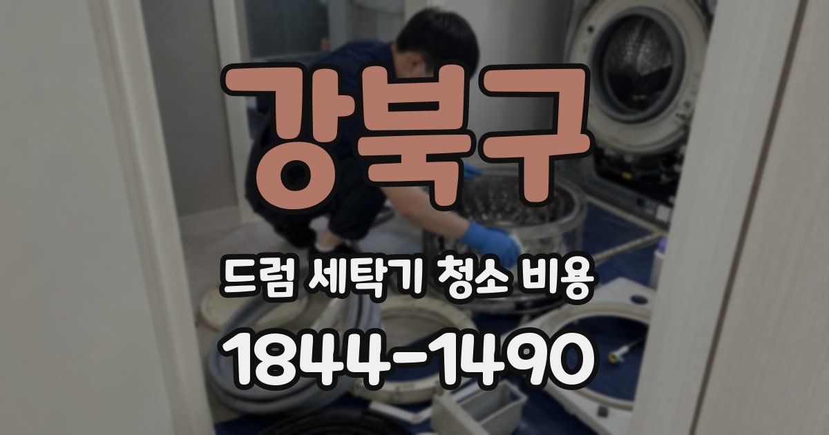 강북구 드럼 세탁기 청소 비용