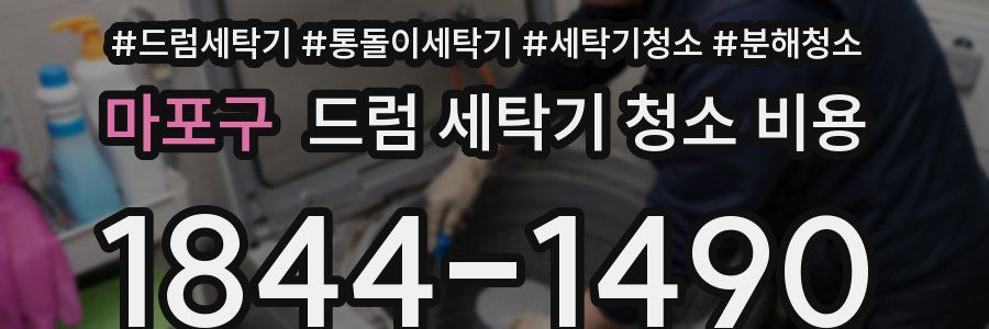 마포구 드럼 세탁기 청소 비용