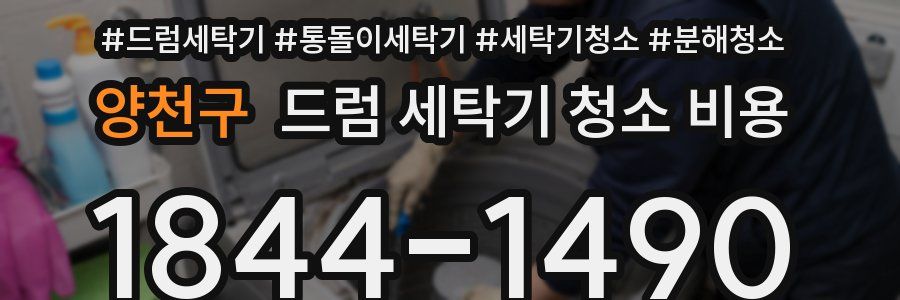 양천구 드럼 세탁기 청소 비용