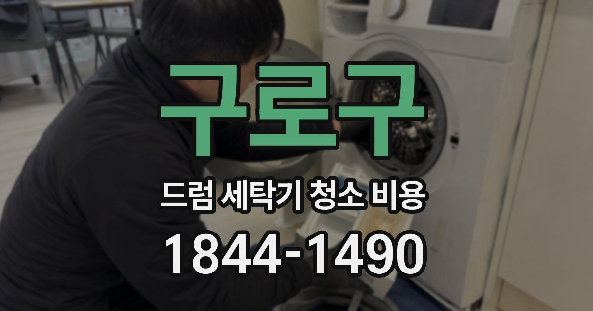 구로구 드럼 세탁기 청소 비용