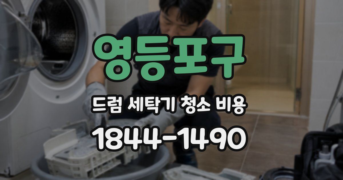 영등포구 드럼 세탁기 청소 비용