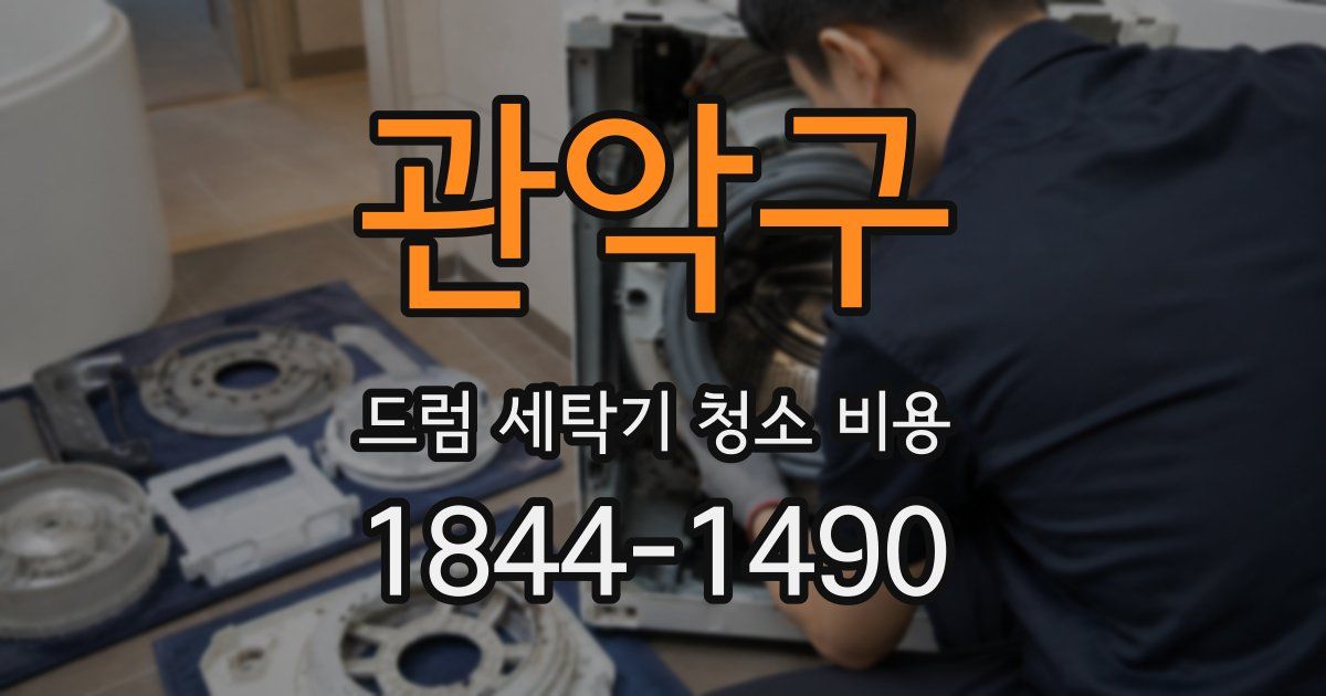 관악구 드럼 세탁기 청소 비용