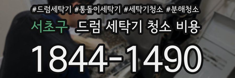 서초구 드럼 세탁기 청소 비용