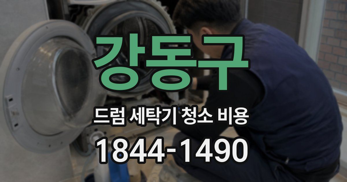 강동구 드럼 세탁기 청소 비용
