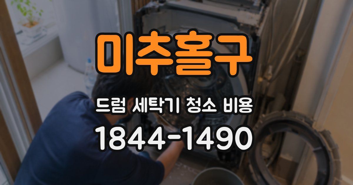 미추홀구 드럼 세탁기 청소 비용