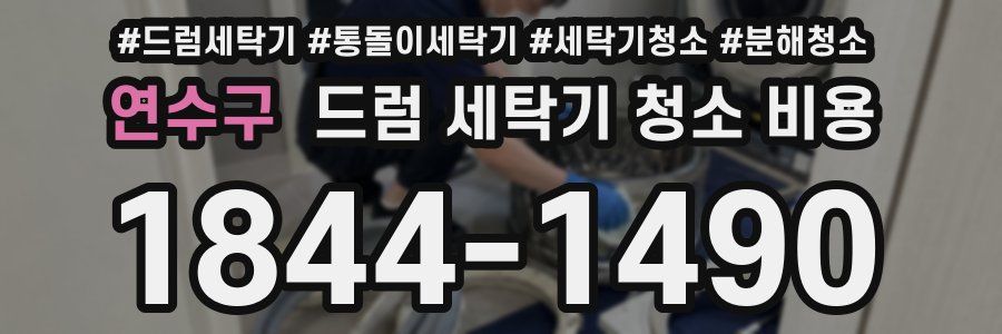 연수구 드럼 세탁기 청소 비용