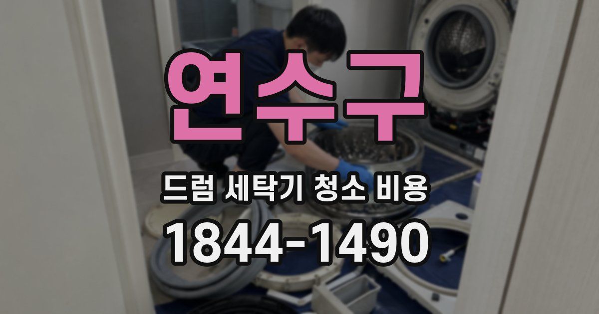 연수구 드럼 세탁기 청소 비용