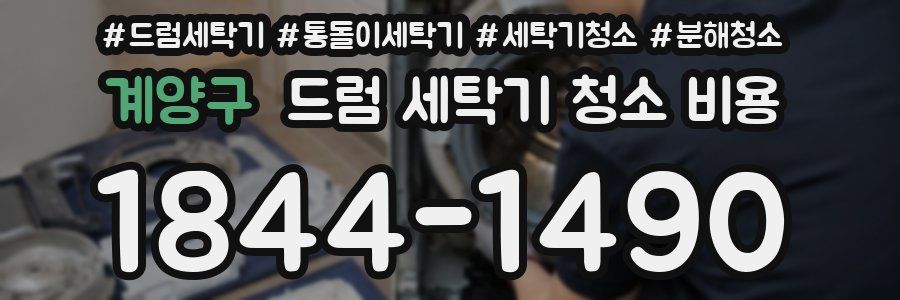 계양구 드럼 세탁기 청소 비용