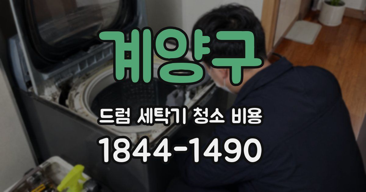 계양구 드럼 세탁기 청소 비용