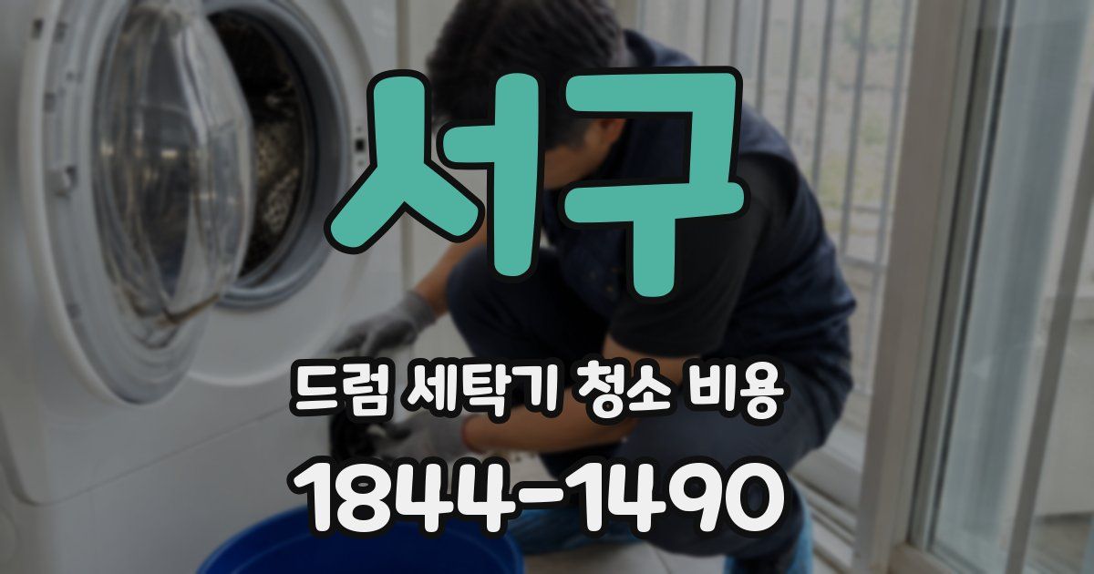 서구 드럼 세탁기 청소 비용