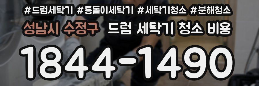 성남시 수정구 드럼 세탁기 청소 비용
