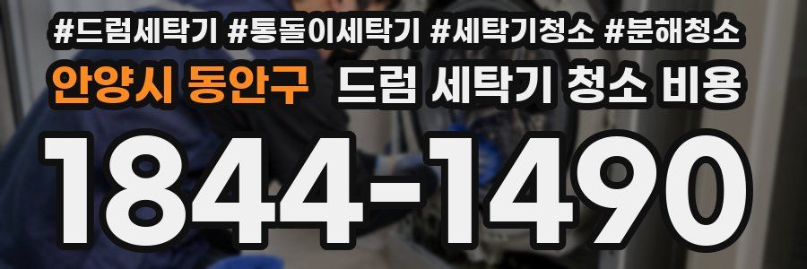 안양시 동안구 드럼 세탁기 청소 비용