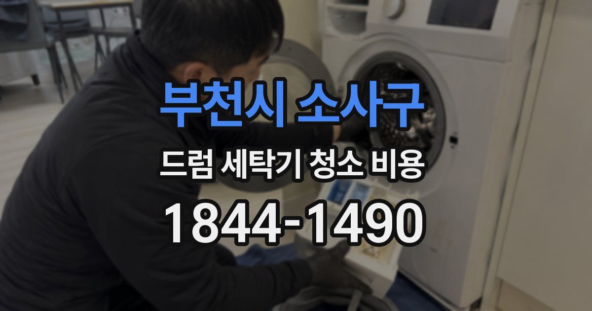 부천시 소사구 드럼 세탁기 청소 비용