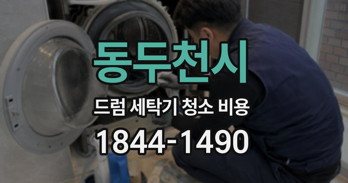 동두천시 드럼 세탁기 청소 비용