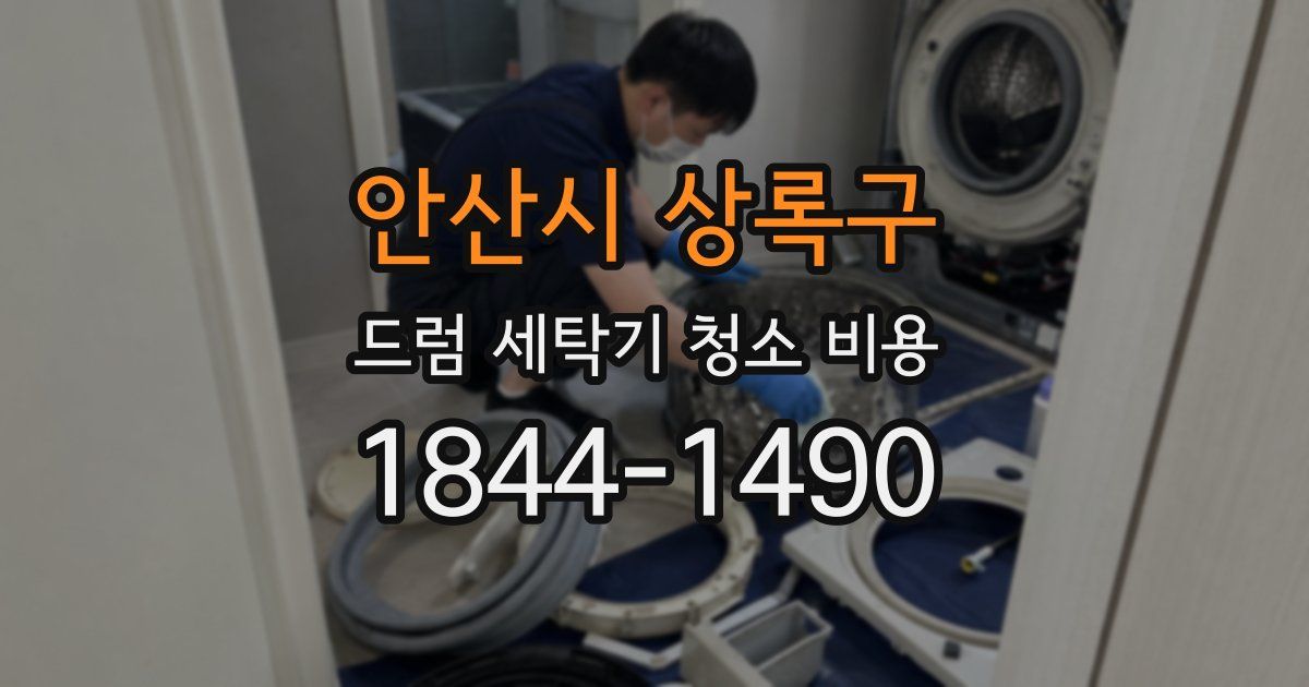 안산시 상록구 드럼 세탁기 청소 비용