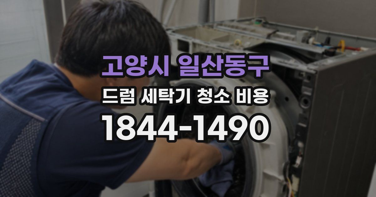 고양시 일산동구 드럼 세탁기 청소 비용