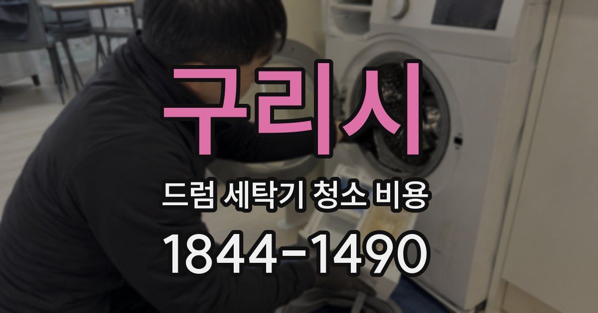 구리시 드럼 세탁기 청소 비용