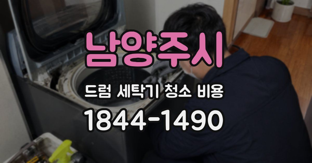 남양주시 드럼 세탁기 청소 비용