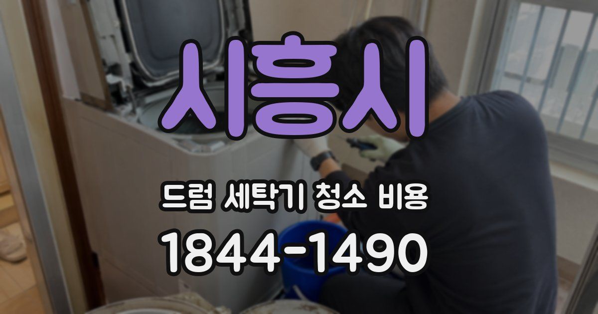 시흥시 드럼 세탁기 청소 비용