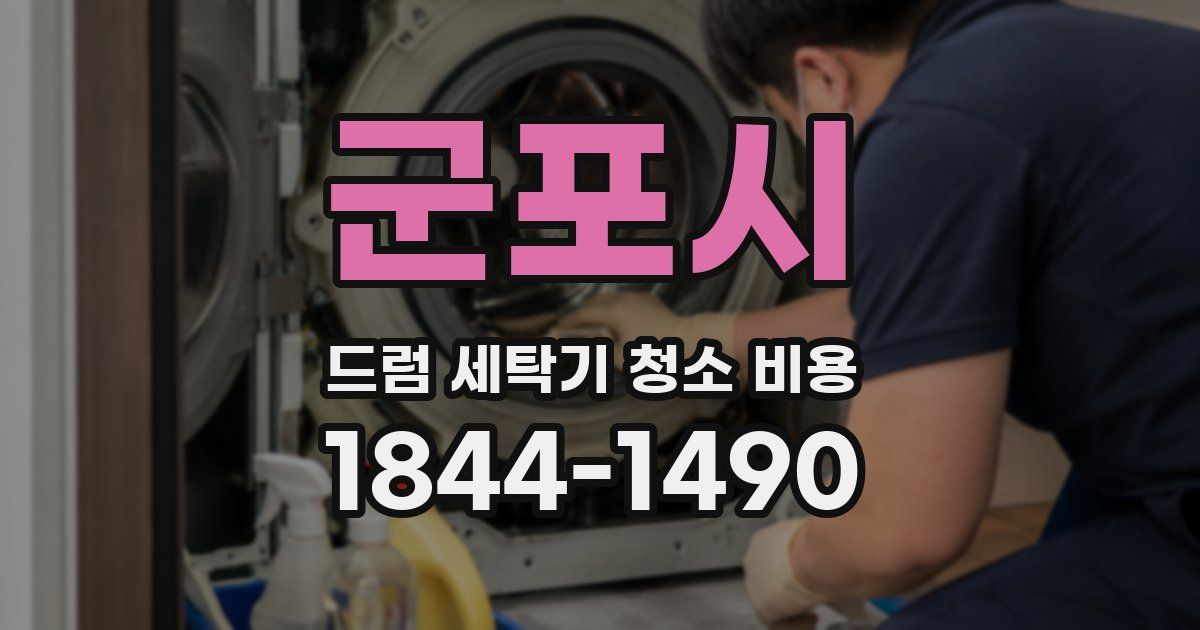 군포시 드럼 세탁기 청소 비용