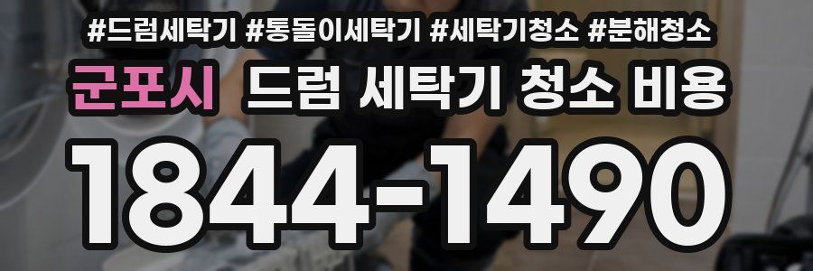 군포시 드럼 세탁기 청소 비용