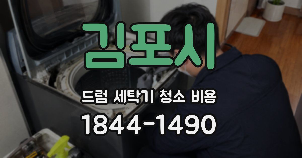 김포시 드럼 세탁기 청소 비용