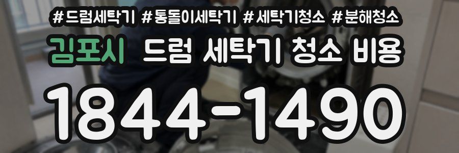 김포시 드럼 세탁기 청소 비용