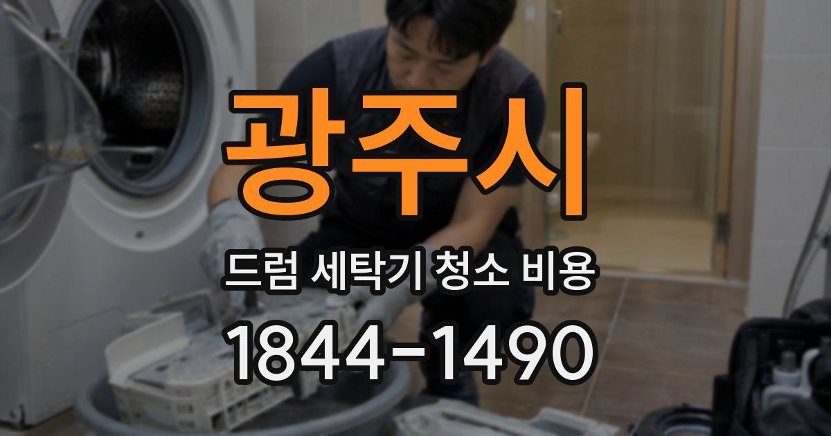 광주시 드럼 세탁기 청소 비용